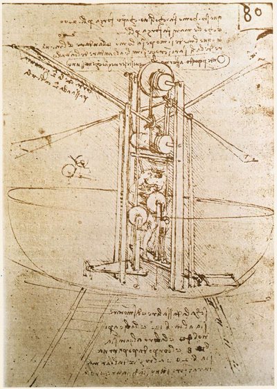 Flugmaschine von Leonardo da Vinci